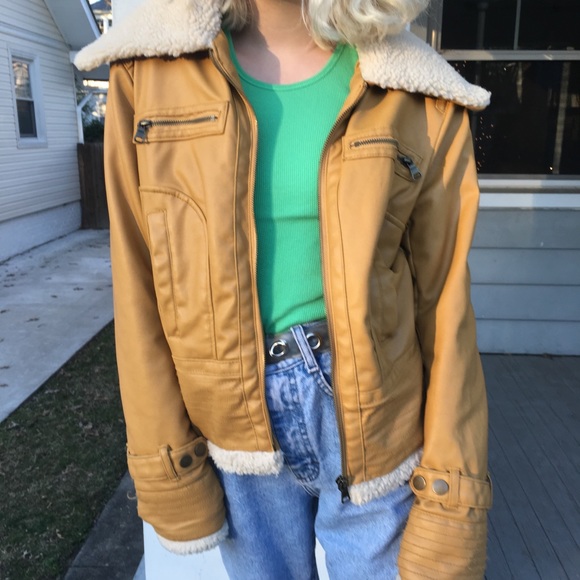 faux leather fur jacket - Picture 4 of 4